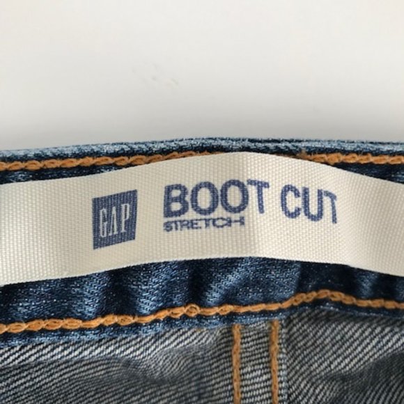 Gap Distressed Boot Cut Stretch Jeans - size 10 - Picture 8 of 8